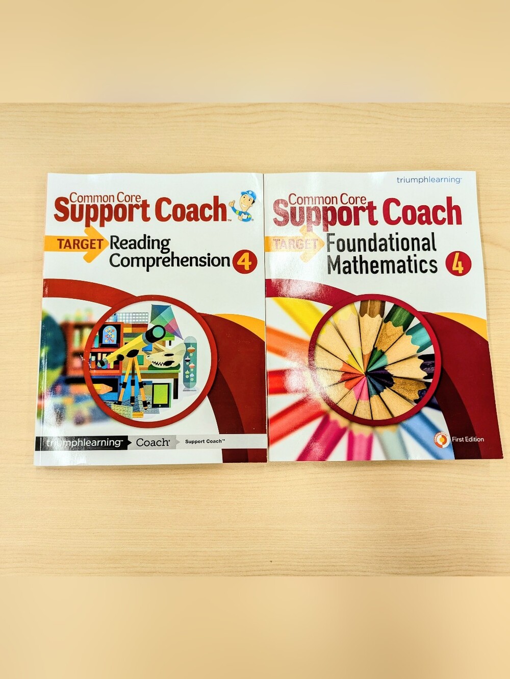 Common Core Support Coach, Target: Reading Comprehension & Mathematics Grade 4